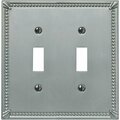 Jackson Imperial Bead Brushed Nickel Switch Wall Plate 3002BN